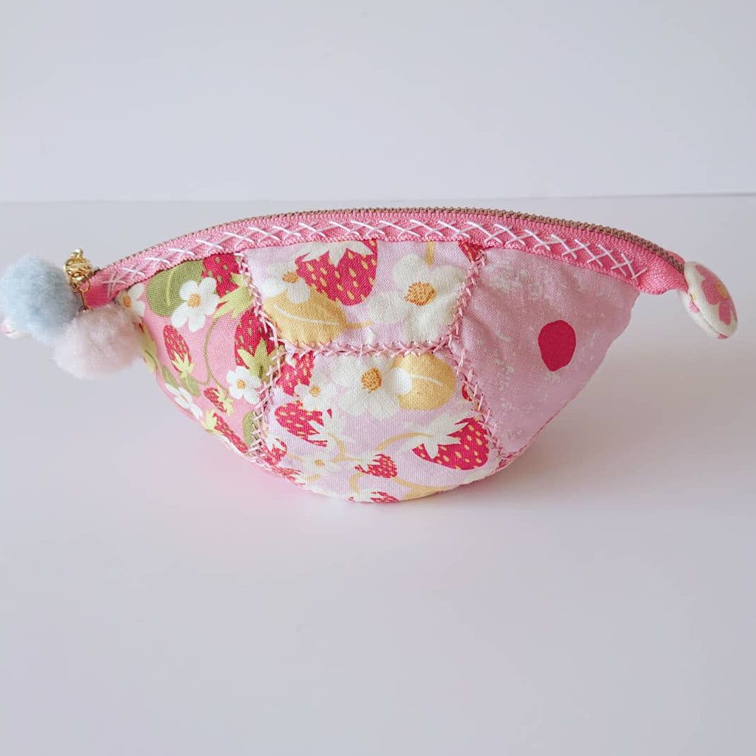SEWING PATTERN -- Strawberry and Cream Pouch (Printed)