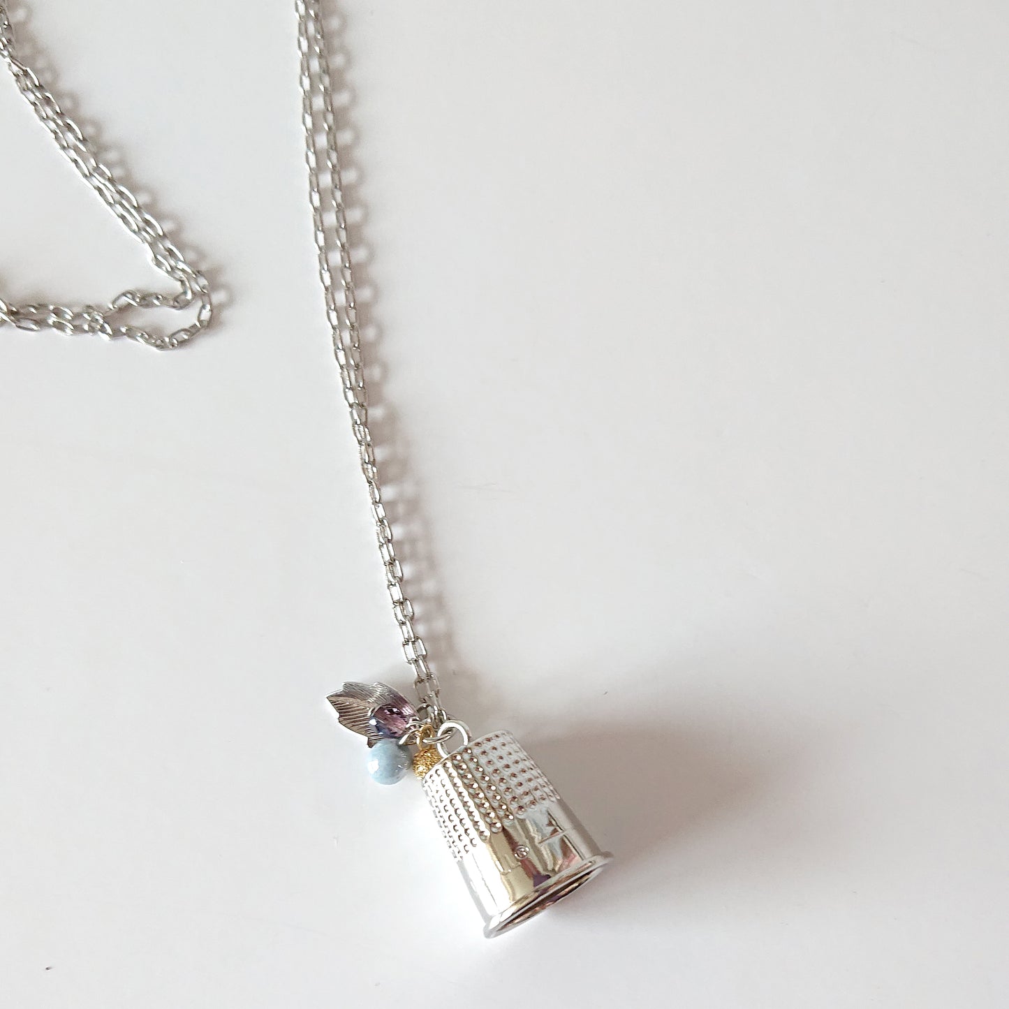 Thimble Necklace of Luck (Silver)