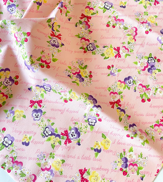 Viola Wreath -- Pink