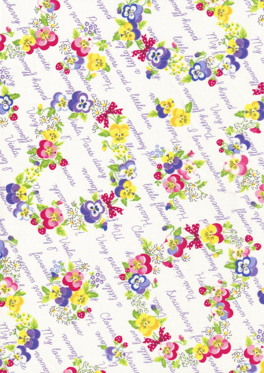 Viola Wreath -- White