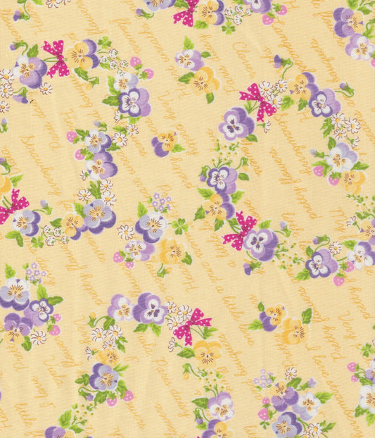 Viola Wreath -- Yellow