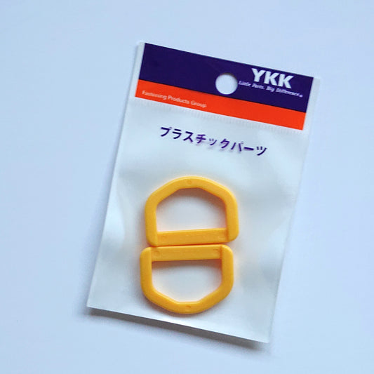 YKK - D ring (For1"/25mm wide webbing) -- Yellow