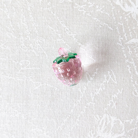 Zipper Charm - Classic Strawberry (Pink Transparent )