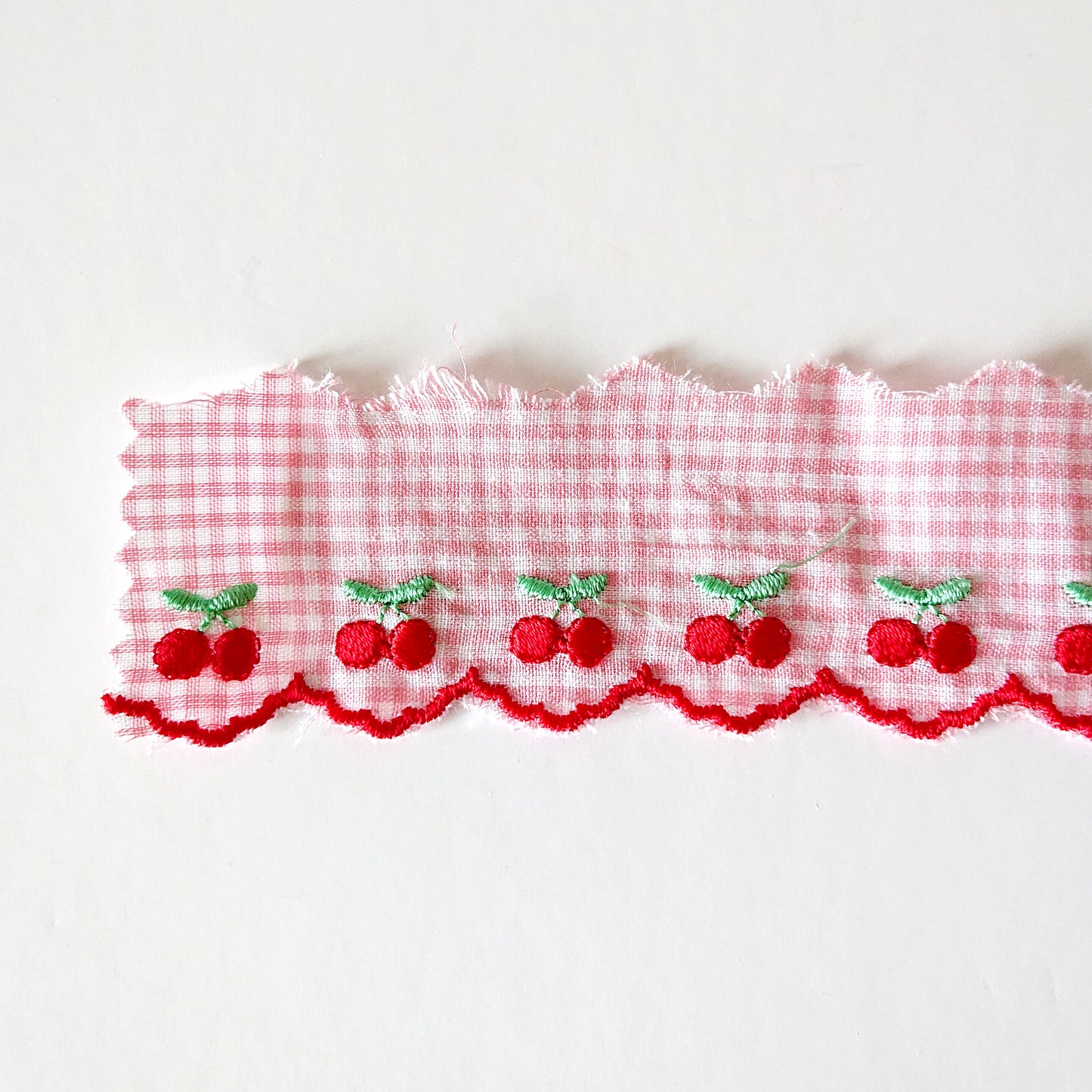 Embroidered Cherry Ribbon - by Atsuko Matsuyama