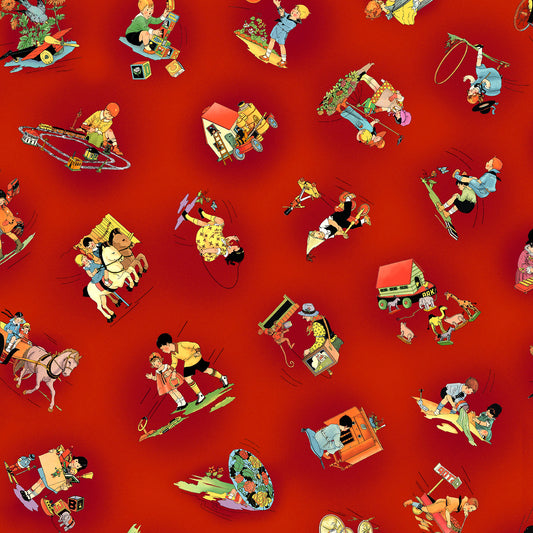 Children at Play -- Red