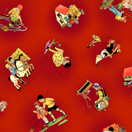 Children at Play -- Red