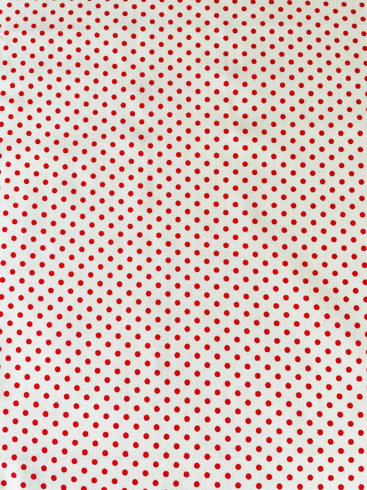 Dot Dot  - off white/ red