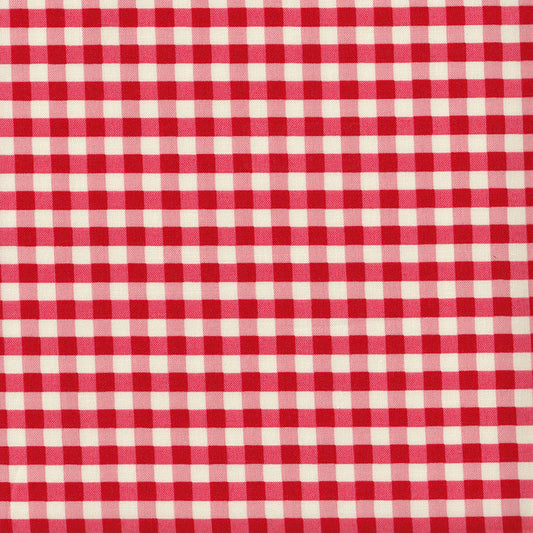 YUWA Basic Gingham - Bright Red