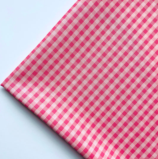 YUWA Basic Gingham - Strawberry Pink