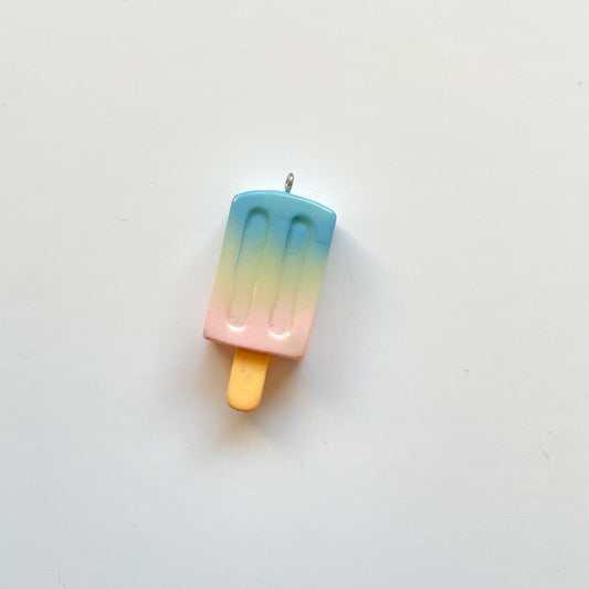 Zipper Charm -  Ice Lolly (blue/pink)