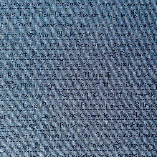 American Country 22-- Happy Text (blue)