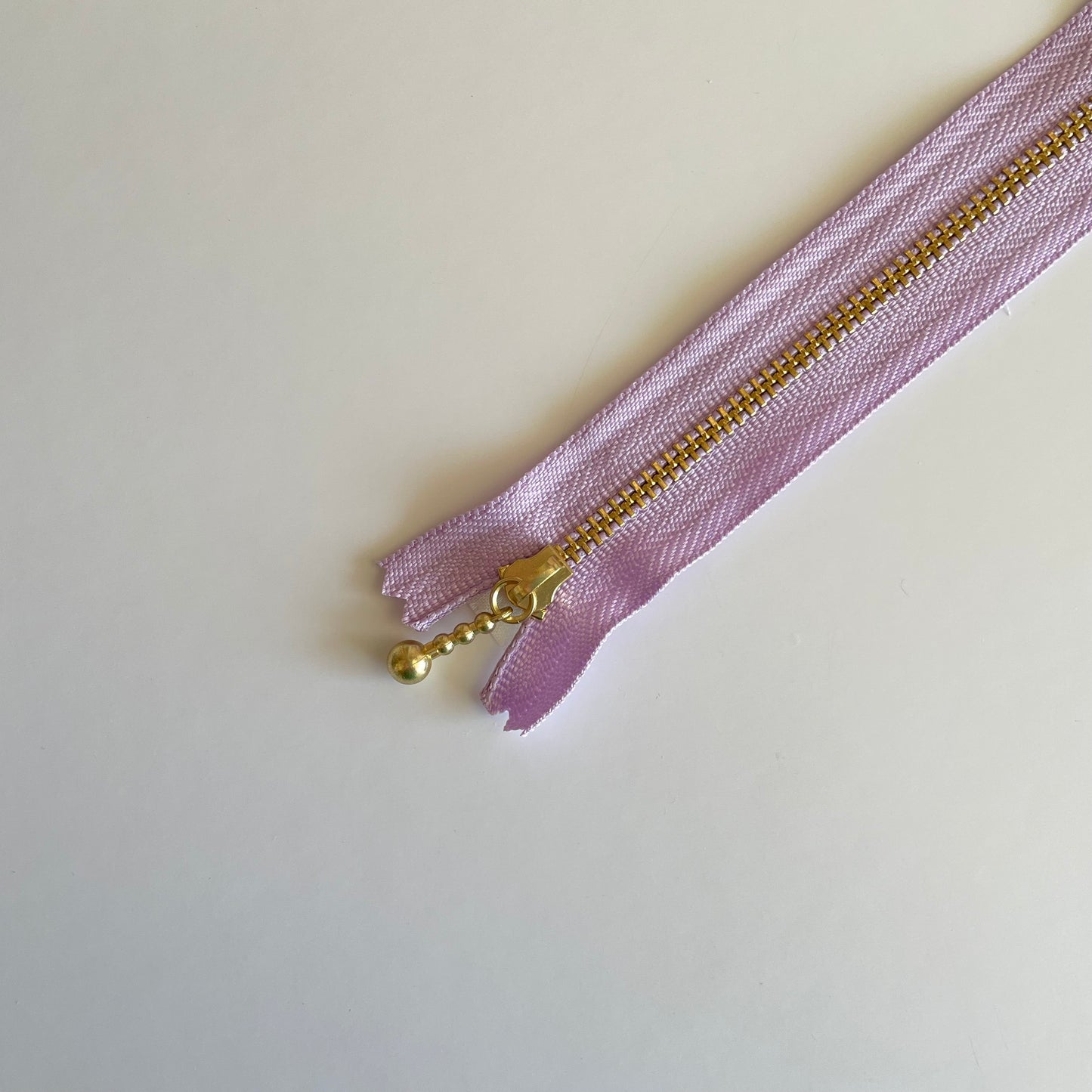 YKK Metalic Zippers with Water-drop Pull - Lilac (8"-20CM)