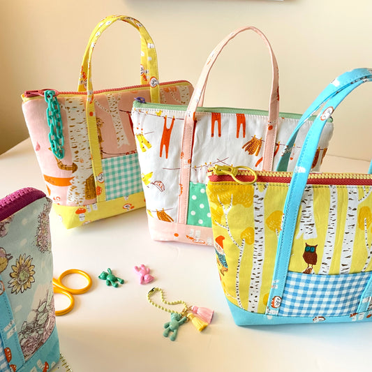 Sewing Pattern: Mini Tote Pouch (PDF download)