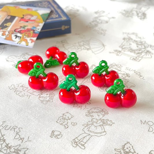 Zipper Charm - Classic Cherry (Shining red)