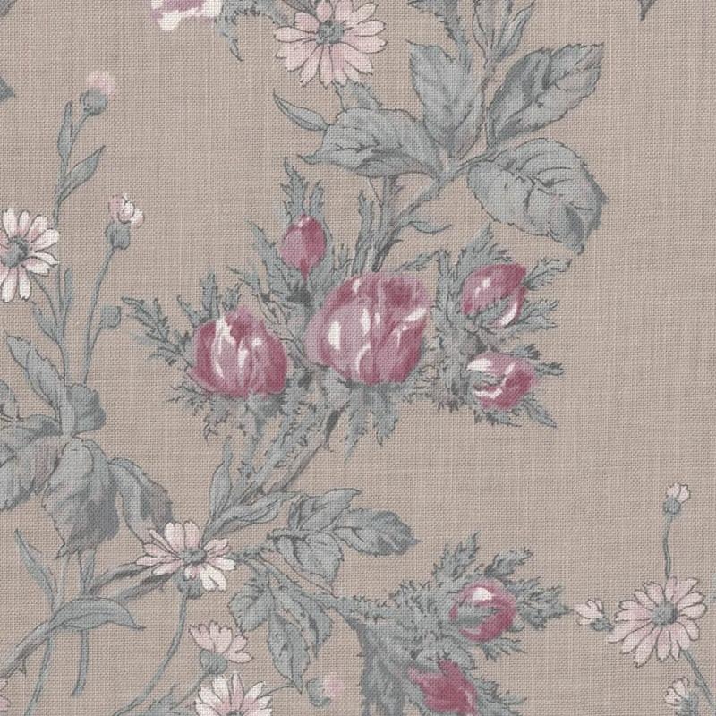 Large Wild Rose-Light Brown