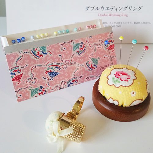 Clover Marble Patchwork Pins