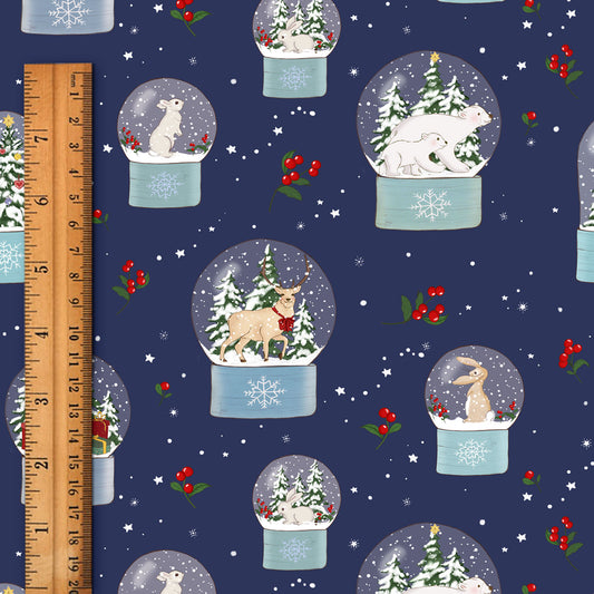 Belle & Boo Snow Globe - Blue (Extra wide)