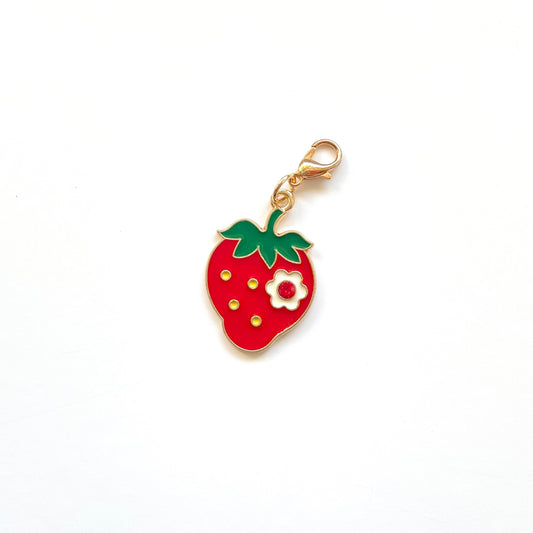 Zipper Charm -  Strawberry Love