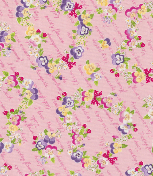 Viola Wreath -- Pink